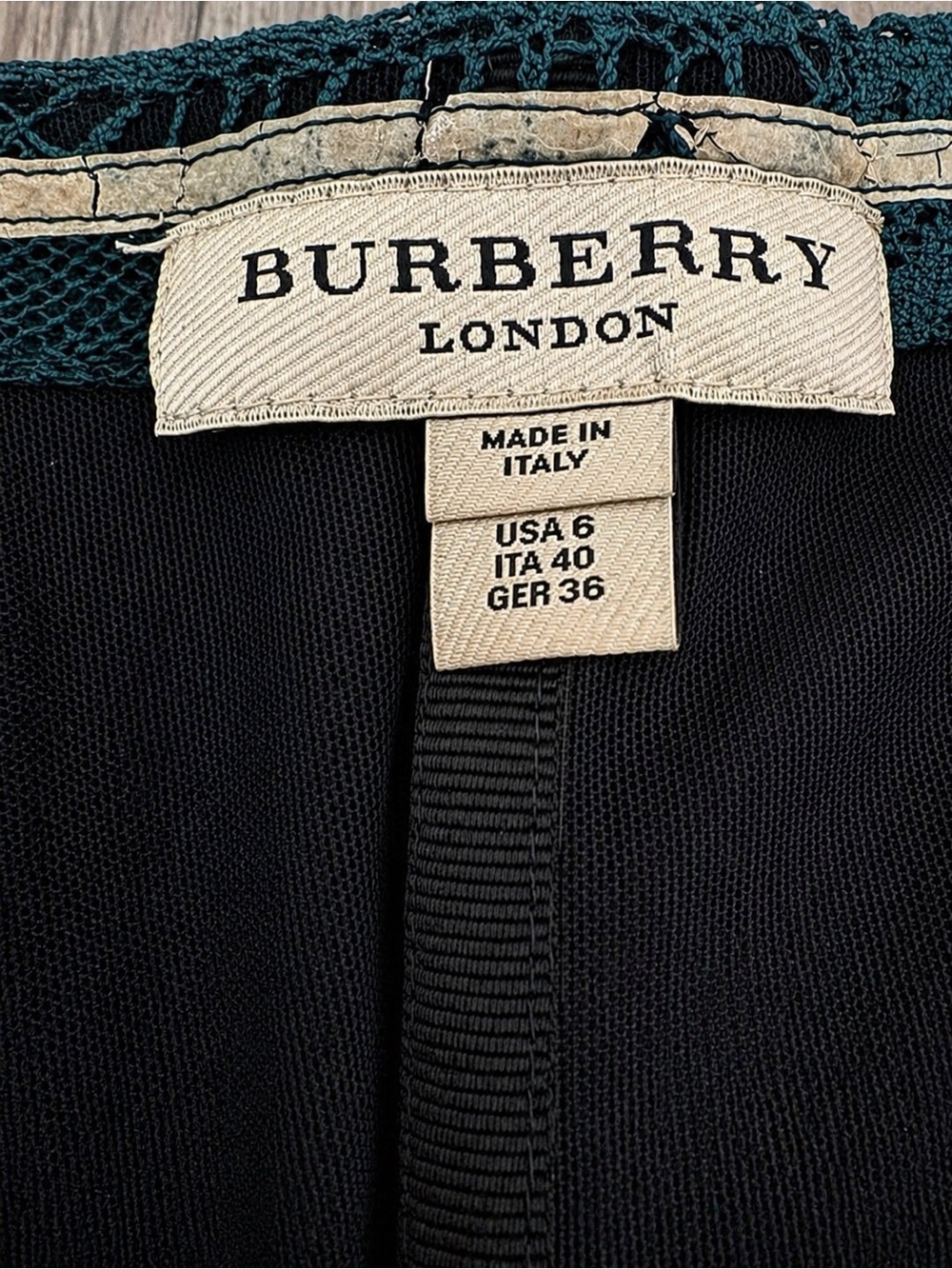 Burberry London Sonya Strapless Lace Dress Sz 6 - Picture 6 of 7